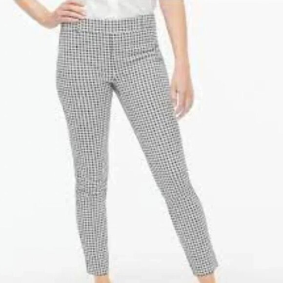 JCrew Factory Winnie Pant 10P Houndstooth (Black and White) - Picture 7 of 7
